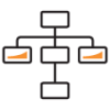low_code_solutions_business_process_icon_black_orange
